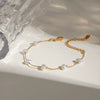 Stainless Steel Acrylic Pearl Geometric Style Electroplated Women's Bracelet And Necklace Jewelry