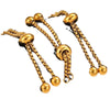 Stainless Steel Adjustable Pull Out Telescopic Rubber Electroplated Ring Accessories Unisex