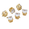 Stainless Steel And Artificial Diamond Round Geometric Pendant Jewelry Accessories