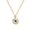 Stainless Steel And Copper Allmatch Clavicle Chain With Star Moon Planet And Animal Zodiac Pattern For Women And Men
