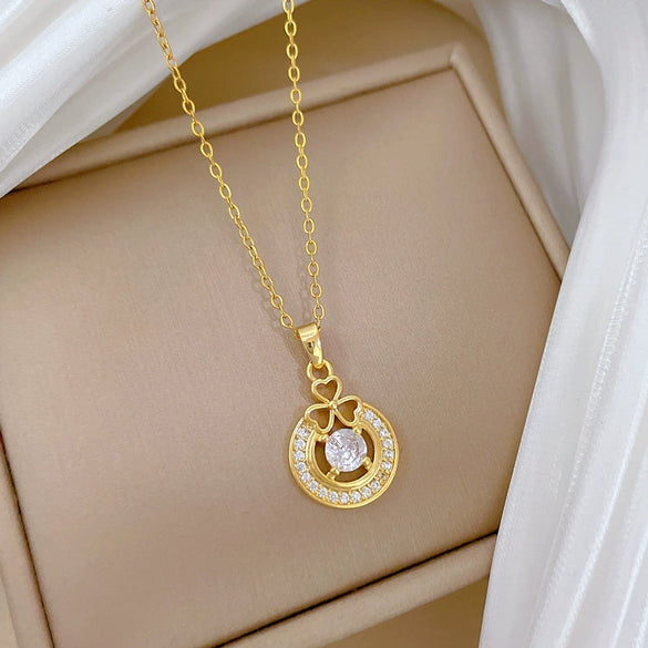 Stainless Steel And Copper Ring And Necklace With Animal Zodiac Pattern Cartoon Style For Women And Men