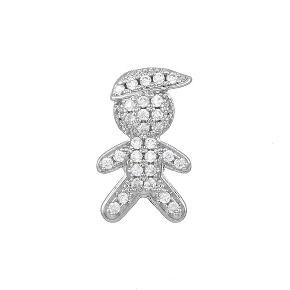 Stainless Steel And Copper Star Shaped Minimalist Bracelet With Electroplating Technology Unisex Diy Accessory