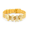 Stainless Steel And Copper Star Shaped Minimalist Bracelet With Electroplating Technology Unisex Diy Accessory