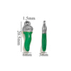 Stainless Steel And Foot Silver Three Dimensional Pepper Pendant Dripping Oil Plated 18K Diy Handmade Earrings And Bag Pendant Material