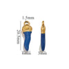Stainless Steel And Foot Silver Three Dimensional Pepper Pendant Dripping Oil Plated 18K Diy Handmade Earrings And Bag Pendant Material