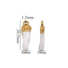 Stainless Steel And Foot Silver Three Dimensional Pepper Pendant Dripping Oil Plated 18K Diy Handmade Earrings And Bag Pendant Material