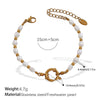 Stainless Steel And Freshwater Pearl Love Pendant Bracelet And Necklace 316L Stainless Steel Electroplating Fashion Style Women's