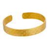 Stainless Steel And Gold Casual Open Beating Pattern Asymmetrical Snakeshaped Women's Bracelet With Electroplating