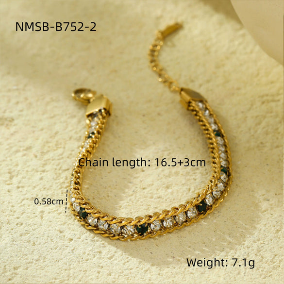 Stainless Steel And 18K Electroplated Women's Bracelet