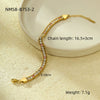 Stainless Steel And 18K Electroplated Women's Bracelet