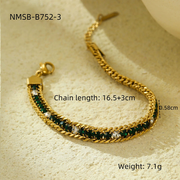 Stainless Steel And 18K Electroplated Women's Bracelet