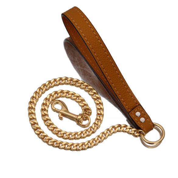 Stainless Steel And Pu Pet Dog Traction Rope For Training And Walking