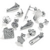 Stainless Steel And 925 Silver Round Electroplated Diy Handmade Earrings Accessories