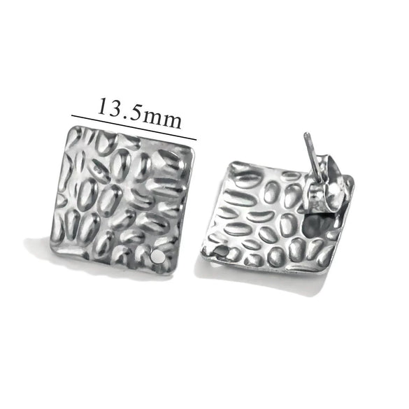Stainless Steel And 925 Silver Round Electroplated Diy Handmade Earrings Accessories
