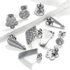 Stainless Steel And 925 Silver Round Electroplated Diy Handmade Earrings Accessories