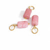 Stainless Steel And Stone Jewelry Accessories Handmade Oval Pattern Electroplated Necklace Bracelet Earrings Pendant