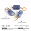 Stainless Steel And Stone Jewelry Accessories Handmade Oval Pattern Electroplated Necklace Bracelet Earrings Pendant