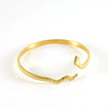 Stainless Steel And Titanium Geometric Retro Bracelet With Electroplating Treatment