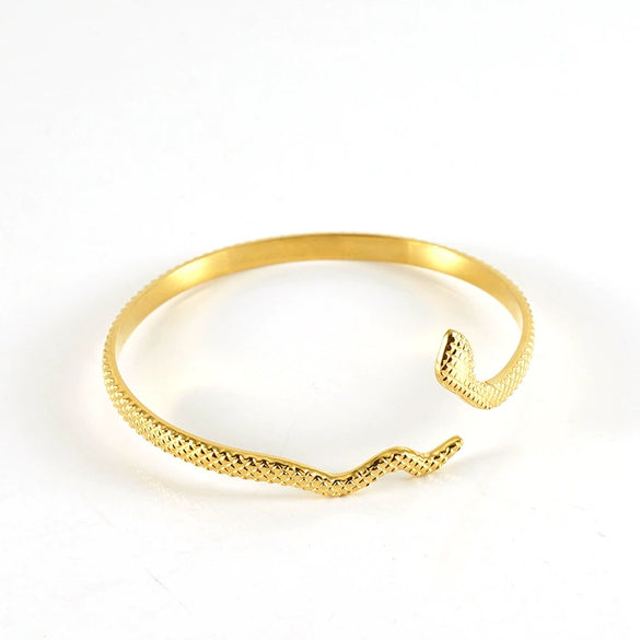 Stainless Steel And Titanium Geometric Retro Bracelet With Electroplating Treatment