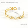 Stainless Steel And Titanium Geometric Retro Bracelet With Electroplating Treatment