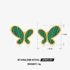Stainless Steel And Titanium Steel Animal Pattern Jewelry Set With Electroplating For Women Butterfly Earrings And Necklace