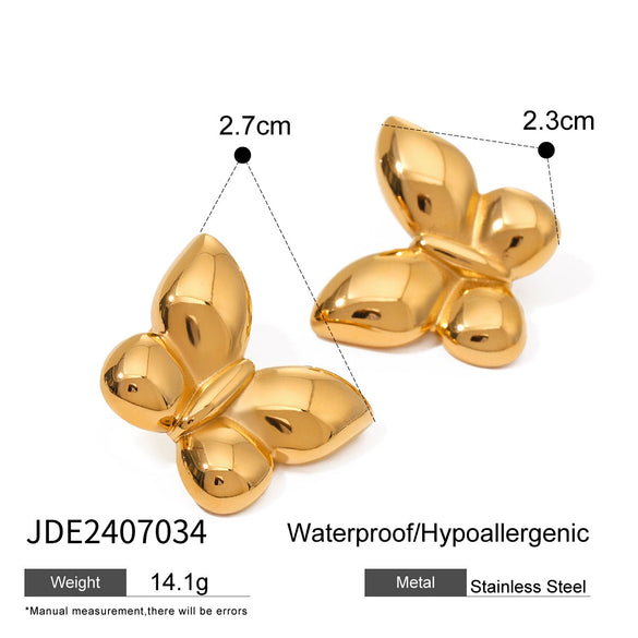 Stainless Steel And Titanium Steel Animals Zodiac Jewelry Electroplated Necklace And Earrings For Women
