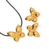Stainless Steel And Titanium Steel Animals Zodiac Jewelry Electroplated Necklace And Earrings For Women