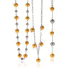 Stainless Steel And Titanium Steel Ball Chain Geometric Pattern Electroplated Women's Necklace