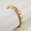 Stainless Steel And 316L Stainless Steel Bead Bracelet With Letters Numbers Text Electroplated For Women