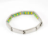 Stainless Steel And 316L Stainless Steel Bead Bracelet With Letters Numbers Text Electroplated For Women