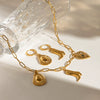 Stainless Steel And Titanium Steel Boots And Cowboy Hat Pendant Necklace And Earrings With Electroplating Women's Style