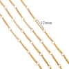 Stainless Steel And Titanium Steel Chain Accessories Electroplated 18K Gold Stick S Chain Strip Jewelry