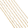 Stainless Steel And Titanium Steel Chain Accessories Electroplated 18K Gold Stick S Chain Strip Jewelry