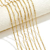 Stainless Steel And Titanium Steel Chain Accessories Electroplated 18K Gold Stick S Chain Strip Jewelry
