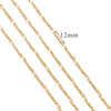 Stainless Steel And Titanium Steel Chain Accessories Electroplated 18K Gold Stick S Chain Strip Jewelry