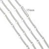 Stainless Steel And Titanium Steel Chain Accessories Electroplated 18K Gold Stick S Chain Strip Jewelry