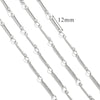 Stainless Steel And Titanium Steel Chain Accessories Electroplated 18K Gold Stick S Chain Strip Jewelry