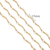 Stainless Steel And Titanium Steel Chain Accessories Electroplated 18K Gold Stick S Chain Strip Jewelry