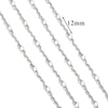 Stainless Steel And Titanium Steel Chain Accessories Electroplated 18K Gold Stick S Chain Strip Jewelry