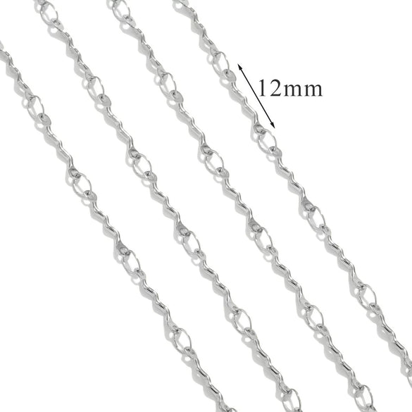 Stainless Steel And Titanium Steel Chain Accessories Electroplated 18K Gold Stick S Chain Strip Jewelry