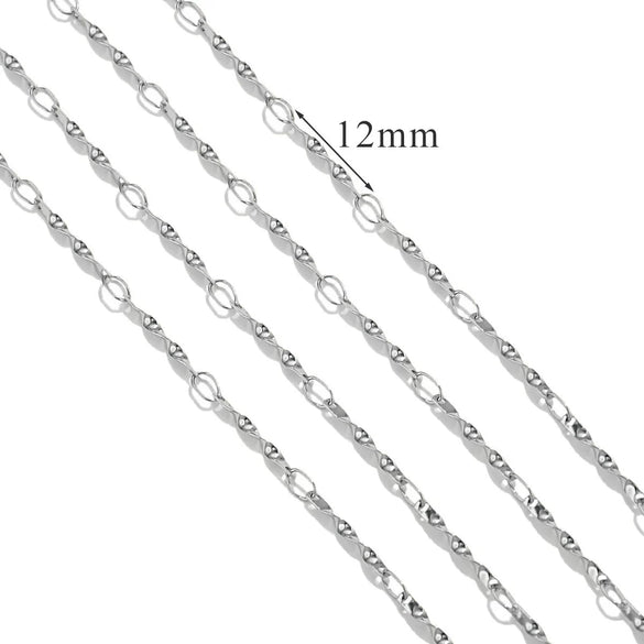 Stainless Steel And Titanium Steel Chain Accessories Electroplated 18K Gold Stick S Chain Strip Jewelry