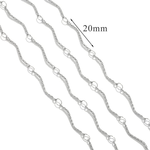 Stainless Steel And Titanium Steel Chain Accessories Electroplated 18K Gold Stick S Chain Strip Jewelry