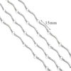 Stainless Steel And Titanium Steel Chain Accessories Electroplated 18K Gold Stick S Chain Strip Jewelry