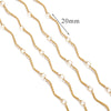 Stainless Steel And Titanium Steel Chain Accessories Electroplated 18K Gold Stick S Chain Strip Jewelry