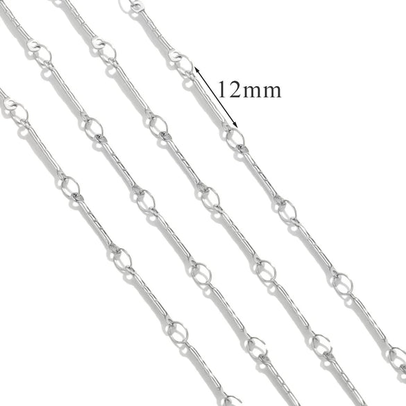 Stainless Steel And Titanium Steel Chain Accessories Electroplated 18K Gold Stick S Chain Strip Jewelry