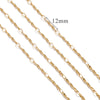 Stainless Steel And Titanium Steel Chain Accessories Electroplated 18K Gold Stick S Chain Strip Jewelry