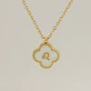 Stainless Steel And Titanium Steel Clover And Constellation Pendant Necklace For Women With Electroplating Treatment