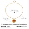 Stainless Steel And Titanium Steel Cross Geometric Pattern Electroplated Women's Necklace