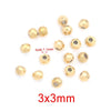 Stainless Steel And Titanium Steel Curved Beads Vacuum Gold Plated Handmade Jewelry Accessories With Hirback Pattern For Bracelet And Necklace