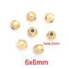 Stainless Steel And Titanium Steel Curved Beads Vacuum Gold Plated Handmade Jewelry Accessories With Hirback Pattern For Bracelet And Necklace
